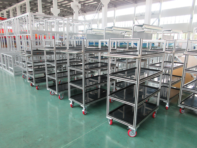 工業生產鋁型材架子安裝如何提升精度？-澳宏工業鋁型材