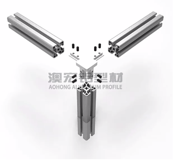 鋁型材配件 使用在正方形型材，30鋁型材或40鋁型材框架中，兩根橫向型材減去30、40mm，立柱減去一定的厚度距離，搭配頂絲擰緊固定。<br />
	<p>
		&nbsp; &nbsp; &nbsp; &nbsp; 澳宏鋁業(yè)是鋁型材廠家，專(zhuān)注鋁型材定制，其鋁型材型號(hào)和鋁型材配件齊全，想了解更多鋁型材連接方式，歡迎電詢(xún)：13381909160。
	</p>
	<p>
		<br />
	</p>
	<p>
		<br />
	</p>
	<p>
		<br />
	</p>
<div style=
